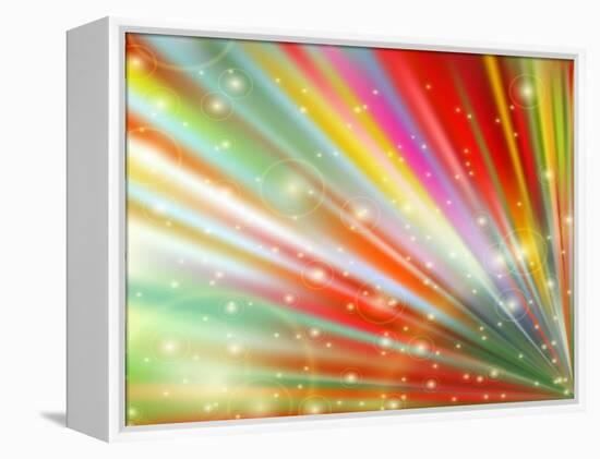 Abstract Multicolored-epic44-Framed Stretched Canvas