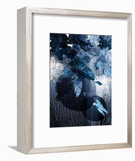 Abstract Navy White 1-Urban Epiphany-Framed Art Print