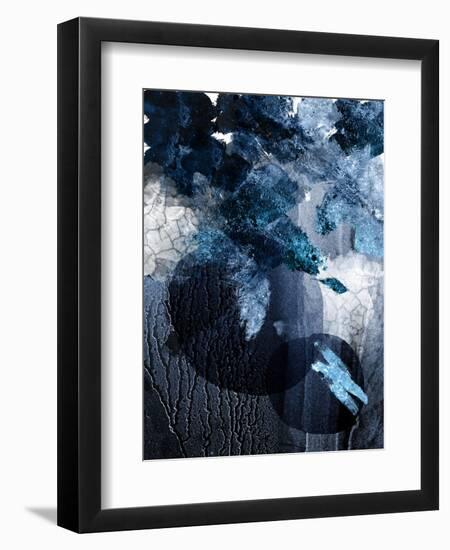 Abstract Navy White 1-Urban Epiphany-Framed Art Print