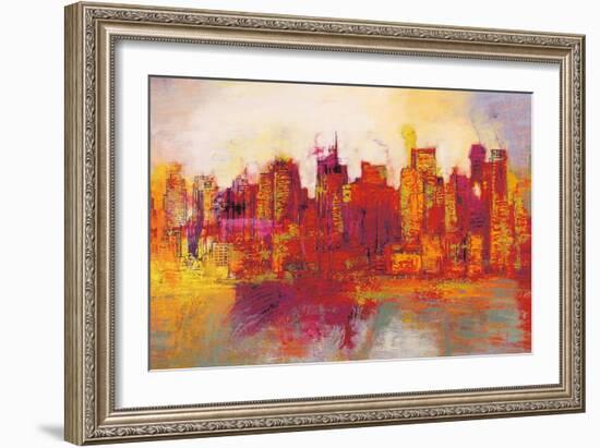 Abstract New York City-Brian Carter-Framed Art Print