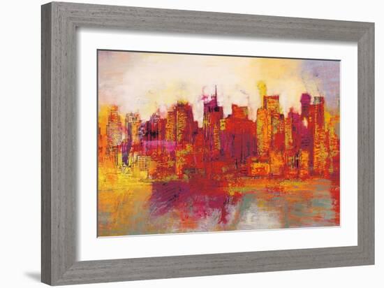 Abstract New York City-Brian Carter-Framed Art Print