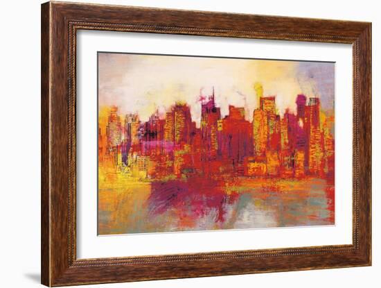 Abstract New York City-Brian Carter-Framed Art Print