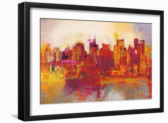 Abstract New York City-Brian Carter-Framed Art Print