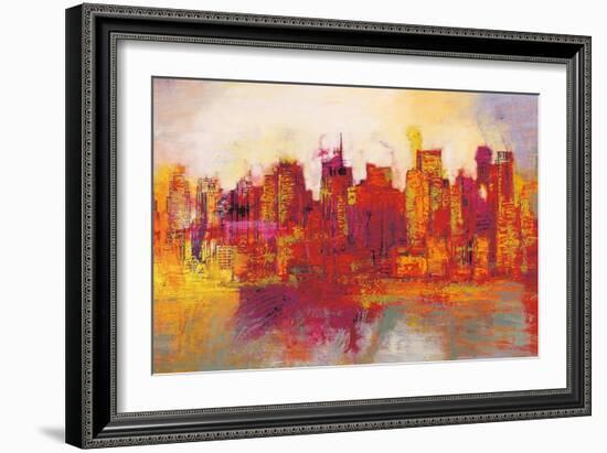 Abstract New York City-Brian Carter-Framed Art Print