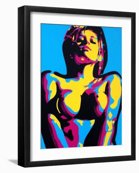 Abstract Nude-Abstract Graffiti-Framed Giclee Print