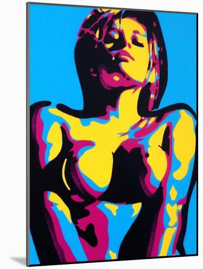 Abstract Nude-Abstract Graffiti-Mounted Giclee Print