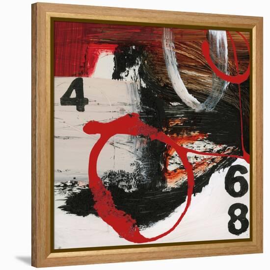 Abstract Numbers-Natasha Barnes-Framed Stretched Canvas