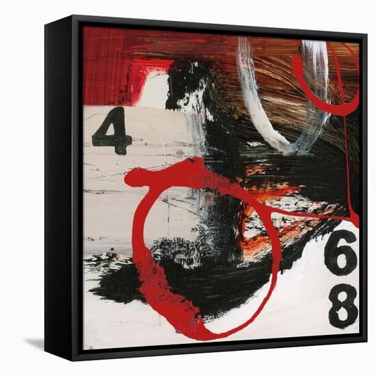 Abstract Numbers-Natasha Barnes-Framed Stretched Canvas