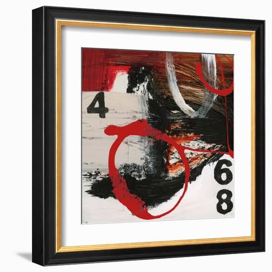 Abstract Numbers-Natasha Barnes-Framed Art Print