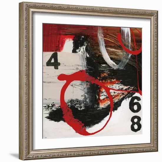 Abstract Numbers-Natasha Barnes-Framed Art Print