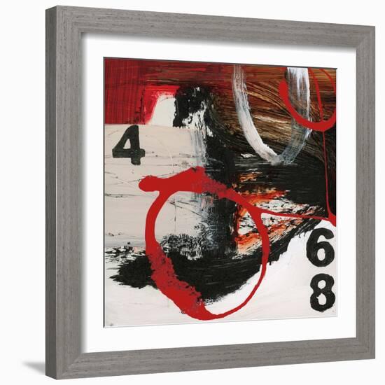 Abstract Numbers-Natasha Barnes-Framed Art Print