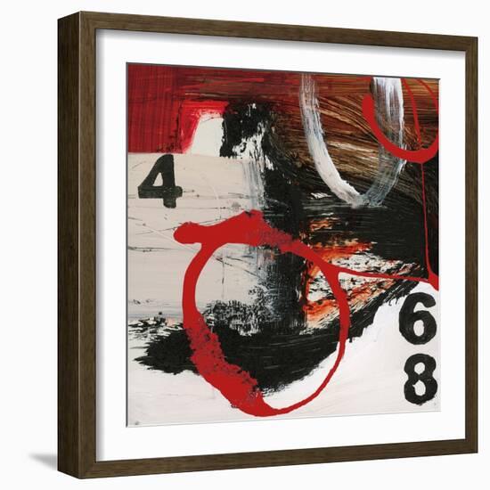 Abstract Numbers-Natasha Barnes-Framed Art Print