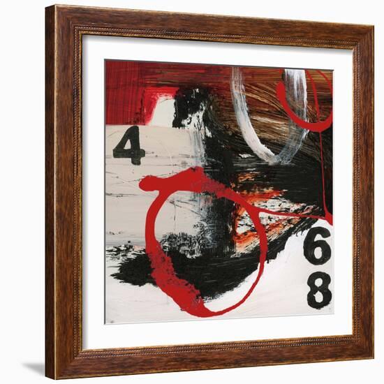 Abstract Numbers-Natasha Barnes-Framed Art Print