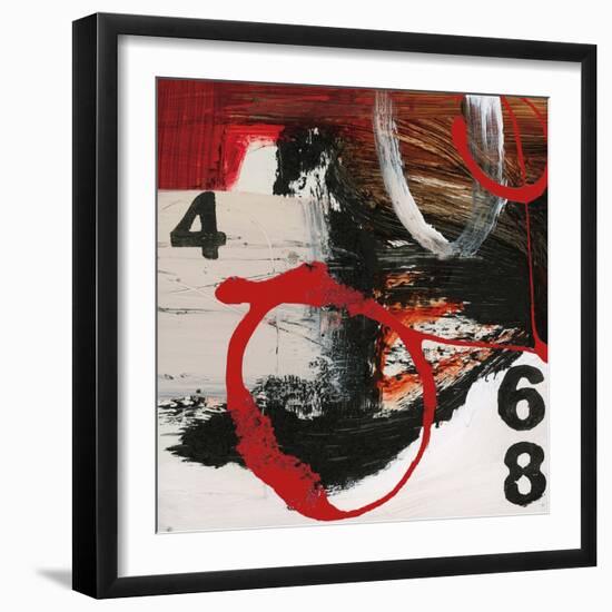 Abstract Numbers-Natasha Barnes-Framed Art Print