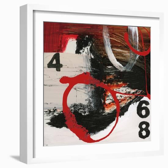 Abstract Numbers-Natasha Barnes-Framed Art Print