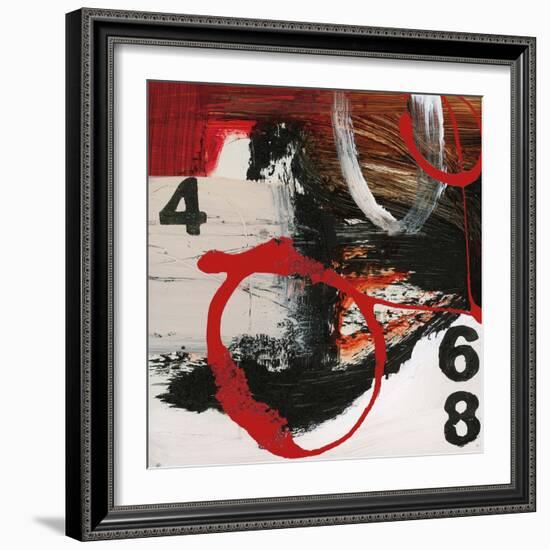 Abstract Numbers-Natasha Barnes-Framed Art Print