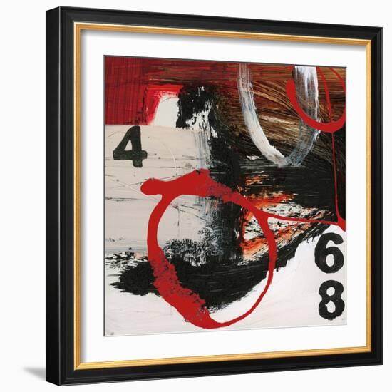 Abstract Numbers-Natasha Barnes-Framed Art Print