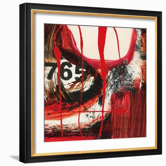 Abstract Numerals-Natasha Barnes-Framed Premium Giclee Print