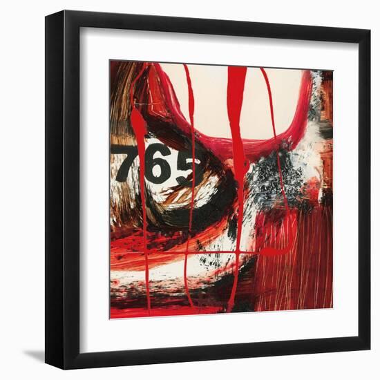 Abstract Numerals-Natasha Barnes-Framed Art Print