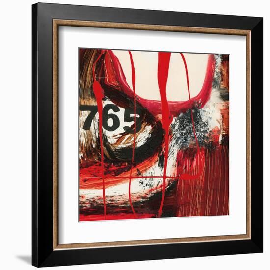 Abstract Numerals-Natasha Barnes-Framed Art Print