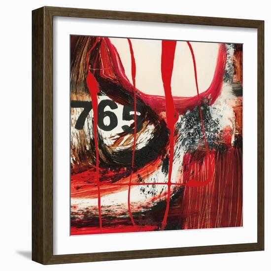 Abstract Numerals-Natasha Barnes-Framed Art Print