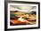 Abstract Ochre Landscape-Avril Anouilh-Framed Art Print