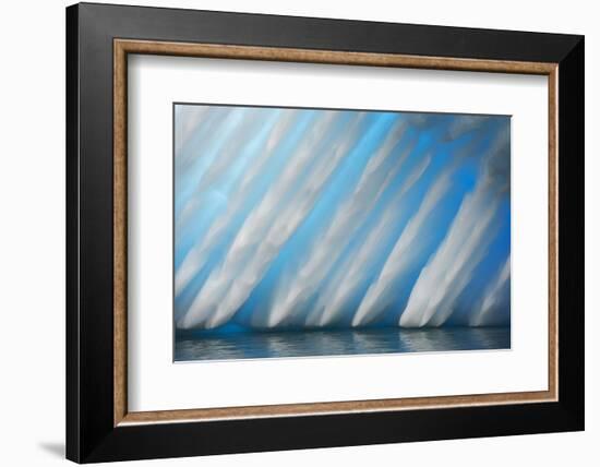 Abstract of Ice Formation on Melchior Islands, Antarctic Peninsula, Antarctica-null-Framed Photographic Print