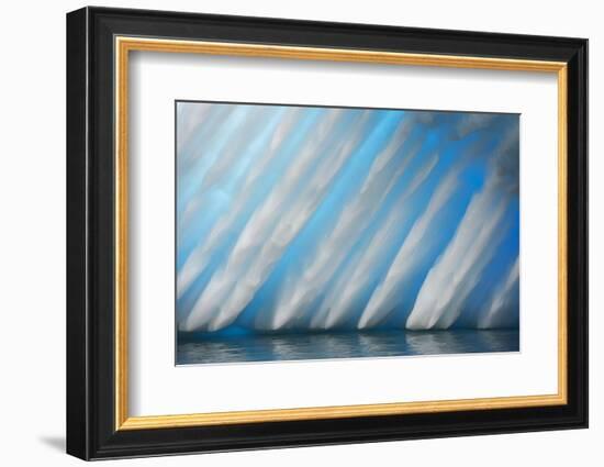 Abstract of Ice Formation on Melchior Islands, Antarctic Peninsula, Antarctica-null-Framed Photographic Print