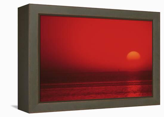 Abstract of Sunset Sky with Clouds and Ocean-Bill Bachmann-Framed Premier Image Canvas