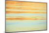 Abstract of water ripples in orange and blue.-Stuart Westmorland-Mounted Photographic Print