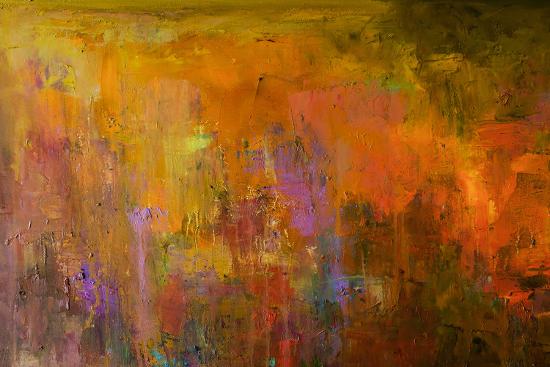 Abstract Oil Painting Background. Oil on Canvas. Hand ...