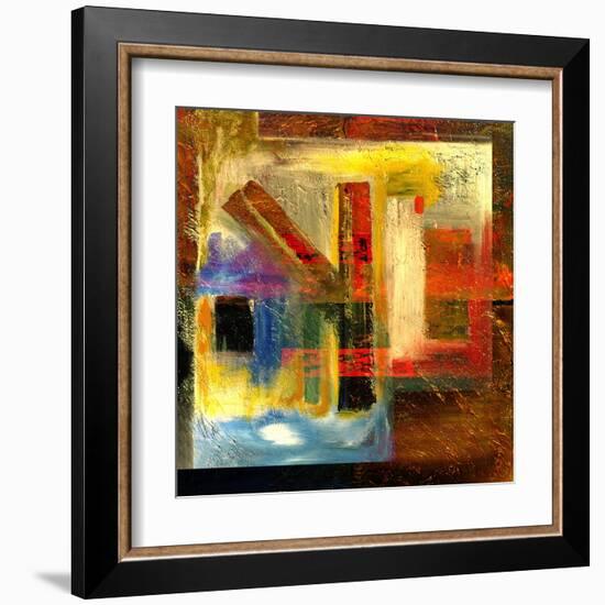 Abstract Oil Painting-Rinderart-Framed Art Print