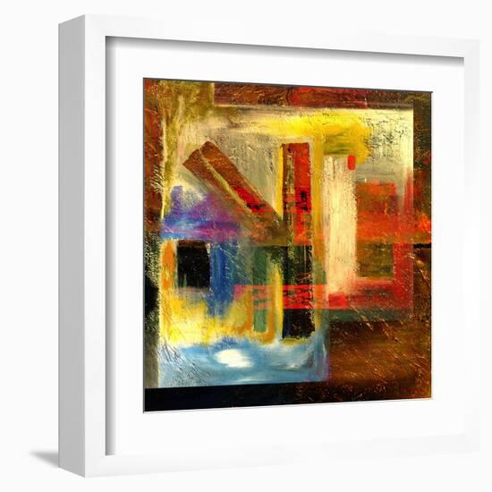 Abstract Oil Painting-Rinderart-Framed Art Print