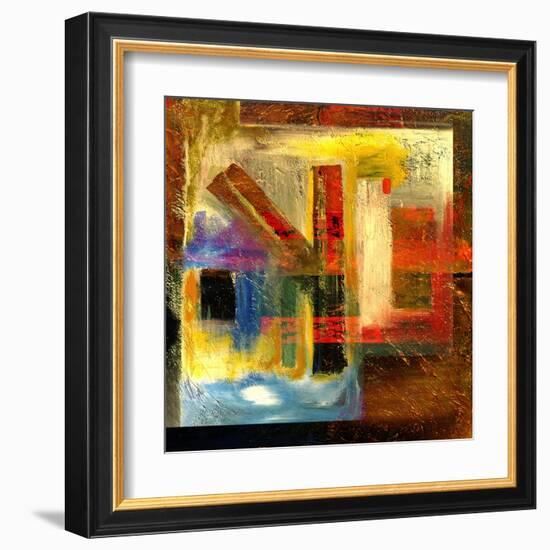 Abstract Oil Painting-Rinderart-Framed Art Print