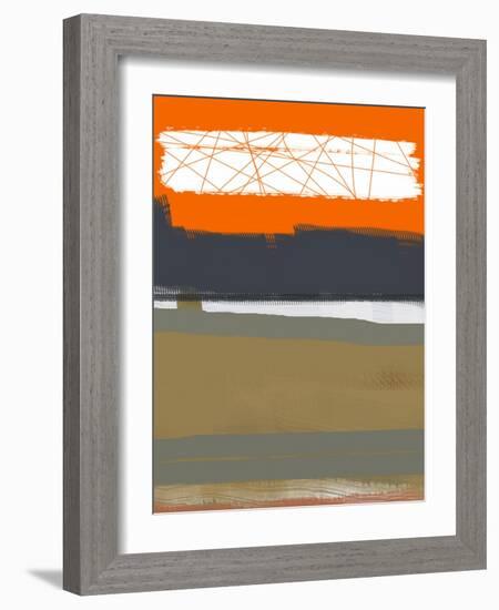 Abstract Orange 1-NaxArt-Framed Art Print