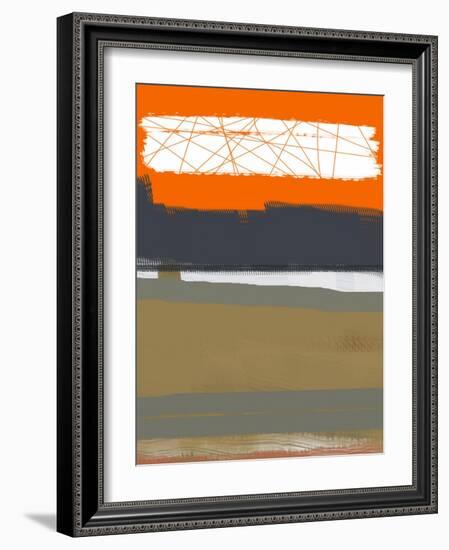 Abstract Orange 1-NaxArt-Framed Art Print