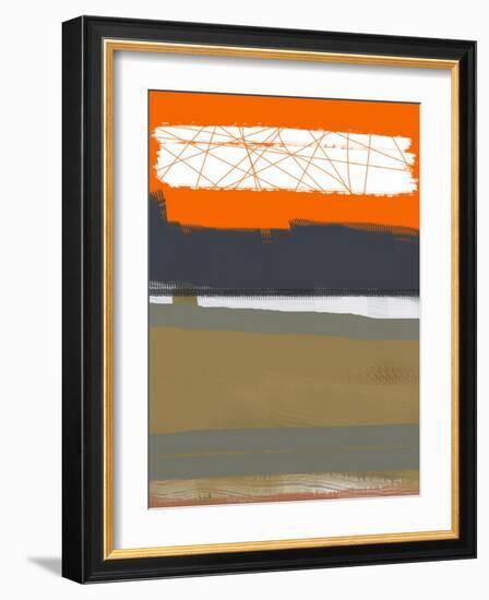 Abstract Orange 1-NaxArt-Framed Art Print