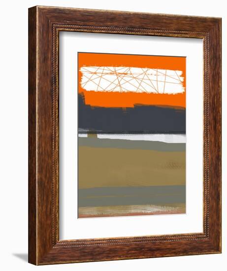 Abstract Orange 1-NaxArt-Framed Art Print