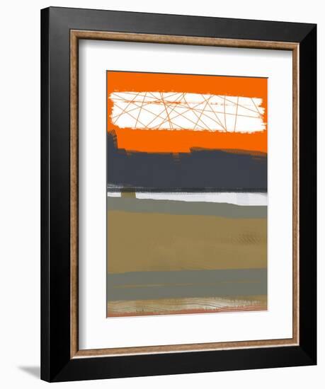 Abstract Orange 1-NaxArt-Framed Art Print