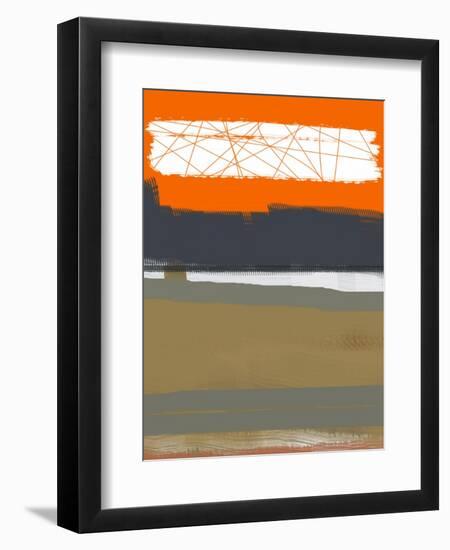 Abstract Orange 1-NaxArt-Framed Art Print