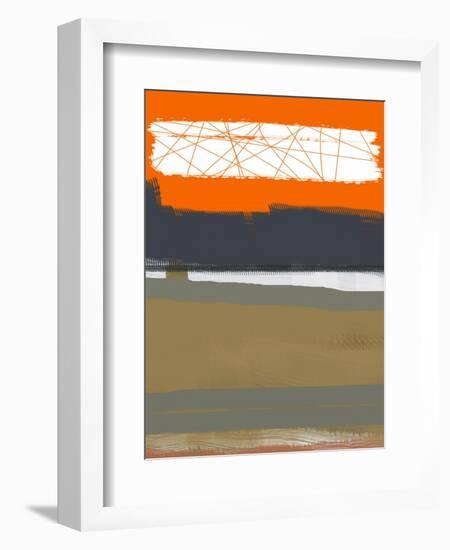 Abstract Orange 1-NaxArt-Framed Art Print