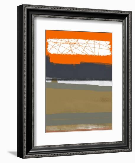 Abstract Orange 1-NaxArt-Framed Art Print