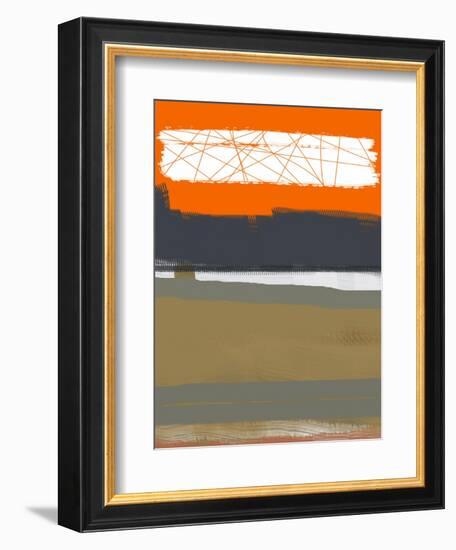 Abstract Orange 1-NaxArt-Framed Art Print