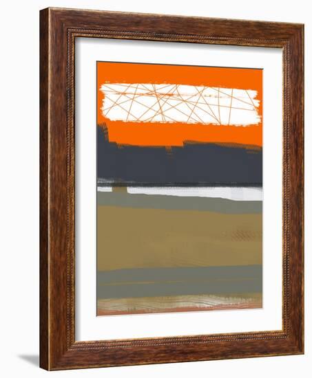 Abstract Orange 1-NaxArt-Framed Art Print