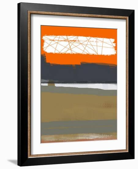 Abstract Orange 1-NaxArt-Framed Art Print