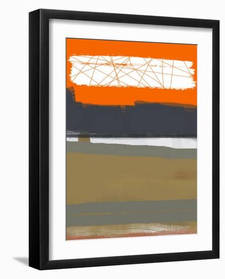 Abstract Orange 1-NaxArt-Framed Art Print