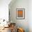 Abstract Orange 3-NaxArt-Framed Art Print displayed on a wall