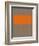 Abstract Orange 3-NaxArt-Framed Art Print