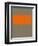 Abstract Orange 3-NaxArt-Framed Art Print