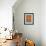 Abstract Orange 3-NaxArt-Framed Art Print displayed on a wall